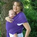 Baby Sling Woven Baby Wrap Carrier - Airy Cotton Gauze in Royal Purple