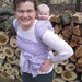 Woven Wrap Baby Sling Carrier - Lavender Stripe - DVD included