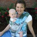 Mother's Day Sale - Cotton Gauze Baby Wrap Carrier - summer wrap 6 yard length - Ocean Caves, DVD included, Mother's Day Sale