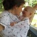 Gauze Baby Wrap - Cotton Non Stretchy Carrier - Trailing Vines - DVD included
