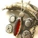 Tribal Butterfly - Sterling Silver And Carnelian Pendant Necklace