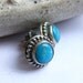 Kingman Turquoise Earrings, Stud Earrings, Sterling Silver Earrings, Small Turquoise Post Earrings, Gemstone Jewelry, Turquoise Jewelry
