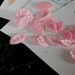 10 Double Velvet Leaves Applique Florals Girly Pink Bazoooka Bubblegum