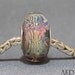 SRA Lampwork European Charm Handmade Lavender Glass Big Hole Bead Gypsy