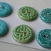 Stoneware Buttons Handmade Set of 6