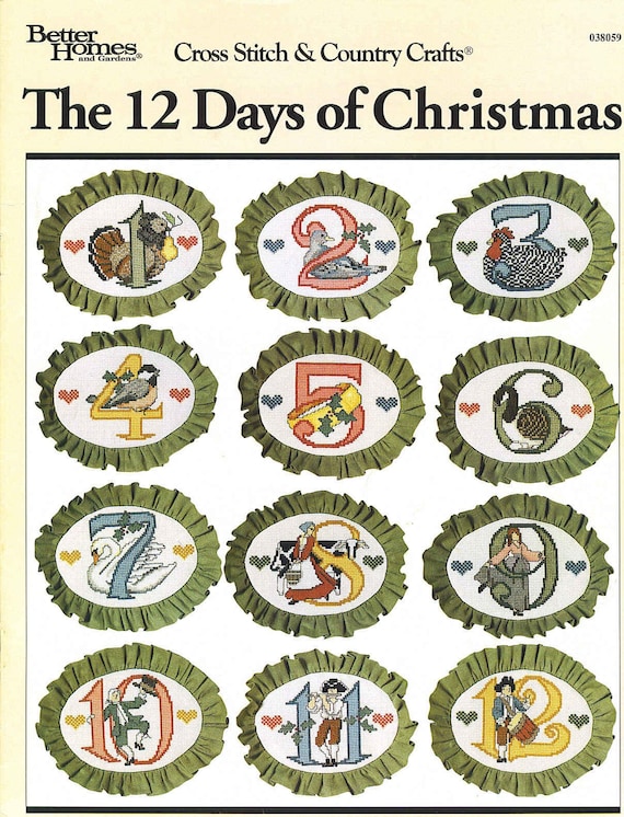 Cross Stitch 12 days of Christmas Pattern