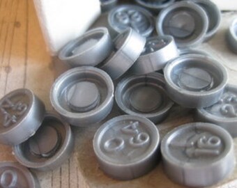 Vintage Bingo Pieces- Set of 20