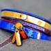 West End - Enameled Bangles in Orange and Indigo