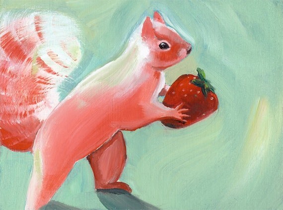 pink squirrel print pink squirrel print
