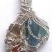 SALE Crystal gem wire wrap necklace - Aquamarine Citrine Spessartite Garnet, Vanadanite, Rubellite, Indicolite , Watermelon Tourmaline