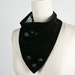RESERVED for nidiot4ville SALE Black Stylish Neckerchief Buttons Series
