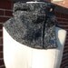 Unisex Oversized Grey Scarflette Collar with Pockets