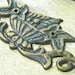 vintage bronze furniture embellishment bowl ivy ormolus steampunk jewelry assemblage supplies AA18
