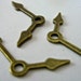Steampunk watch clock hands antiqued bronze charm pendant quantity 3 drw2