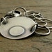 Bracelet with mod sterling silver disc and chunky circle links