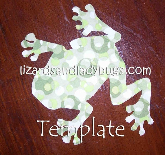 Frog Template Applique Pattern