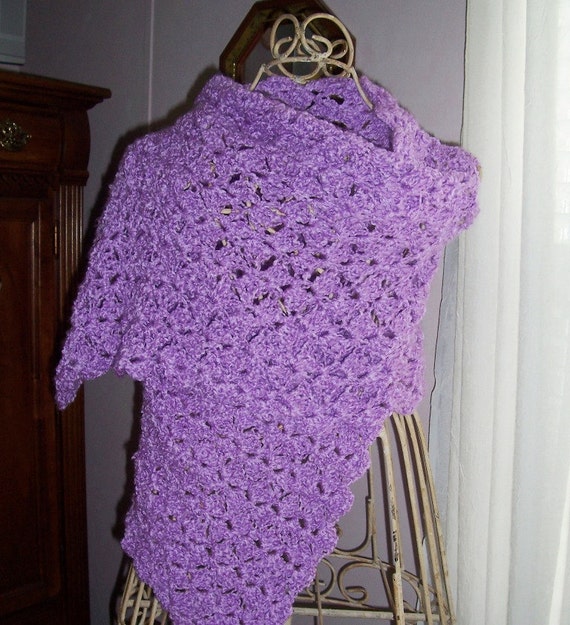 Crocheted Shell Stitched Prayer Shawl