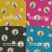 SALE - 4 Fat Quarters of Cockatiel - Echino Fabric by Estuko Furuya - Last One