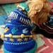 O HANUKKAH Hand Knitted DOG SWEATER Sample Jewish Holiday Chanukah Fair Isle