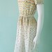 Spring Vintage Day Dress Accordion Pleat s