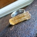 Delicious Raw Golden Topaz Ring sterling silver