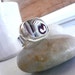 Funky Ring -Fordite and Sterling Silver-