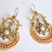 SALE SALE SALE----------Vintage Pearl and Coral earring
