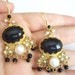 Pearl and Onyx earring
