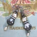Misty Pearl Earrings- Upcycled Baroque Gypsy Boho Gothic Victorian