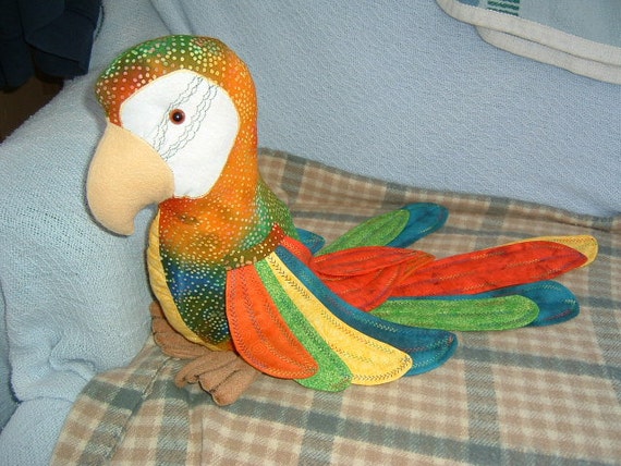 stuffed parrot sewing pattern