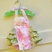 Shabby Roses Baby Ruffle Romper Newborn Sunsuit