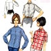 Vintage 60s Button Up Casual Blouse Pattern- Bust 34- McCall 7425