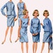 Vintage 60s Sewing Pattern Butterick 4256 MOD Jumper or Dress, Blouse and Jacket Size 10 Bust 31