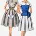 Vintage 60s Sewing Pattern Simplicity 3969 MAD MEN Dress with Box Pleated Skirt Size 11 Bust 31.5