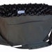 Pupper's Purse, Messenger Style Pet Carrier, Black w/Black Curly Minky