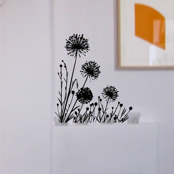 Items similar to Dandelions - Vinyl Wall Decals Art on Etsy