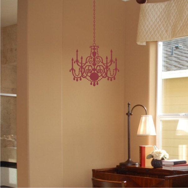 Candle Chandelier vinyl wall art decal