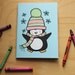 Coloring Book Winter Animals