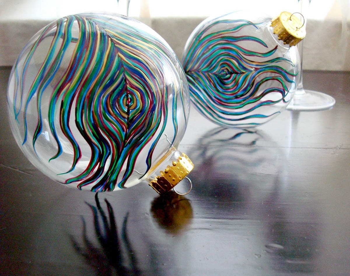 peacock feather christmas ornament peacock feather christmas ornament