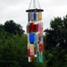 Bringing Semi-Order To Chaos Stained Glass Wind Chimes Sun Catcher Glass Panel OOAK