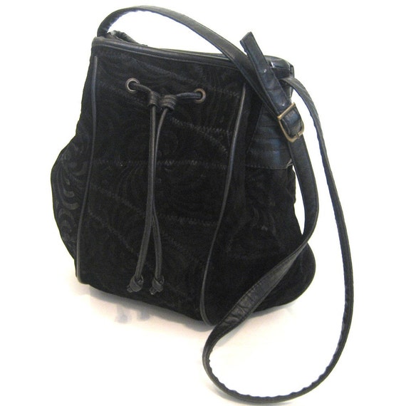 vintage BLACK MAGIC Leather Bucket Bag