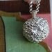 SALE sterling Pom Pom Necklace