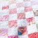Quilt - baby quilt, crib quilt - pink ocean shell - ready to ship