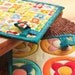 quilted pot holders - atomic candy - turquoise blue