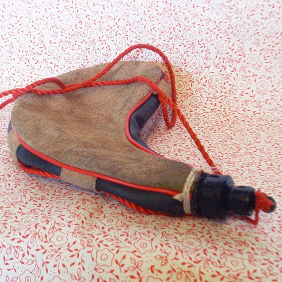 Vintage Leather Water Canteen