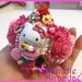 SALE Sweet Pink Tea Time Kitty Bangle Bracelet