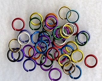 9mm Anodized Aluminum JUMP RING MIX
