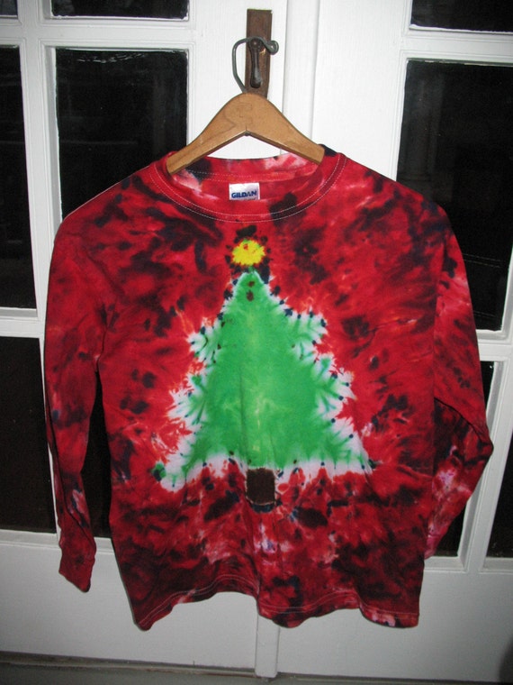 christmas tie dye t shirts