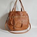 5 pocket Okinawa leather bag in saddle brown - RESERVED FOR ADINE