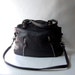 SALE - Larch bag in black - silver hardware